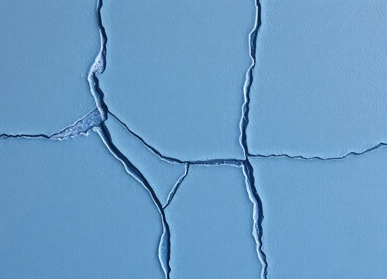 Ponçage et rebouchage des fissures avant mise en peinture